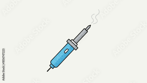 Soldering Iron in Industrial Setup, Illustration of Modern Technology Environment