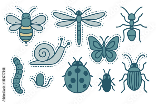Cute Cartoon Bugs and Insects Collection