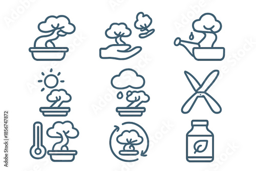 Bonsai Care Icons
