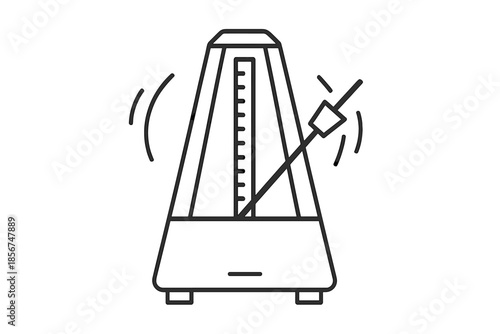 Metronome with Pendulum Swinging