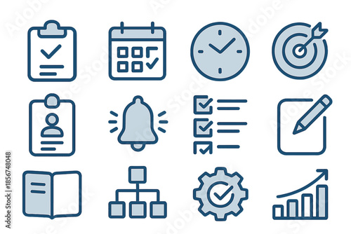 Business and Organization Icons Set