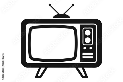 retro tv vector illustration