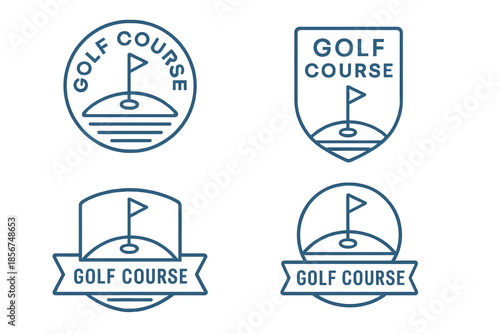 Golf Course Logos with a Clean, Modern Aesthetic