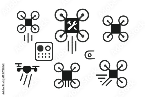 Drone Icons and Symbols