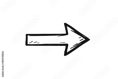 Hand-drawn arrow pointing right with a glow effect