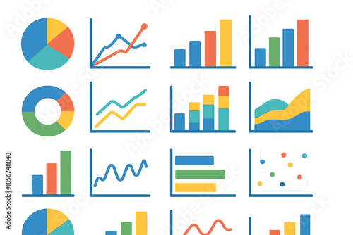 Collection of Data Visualization Charts and Graphs