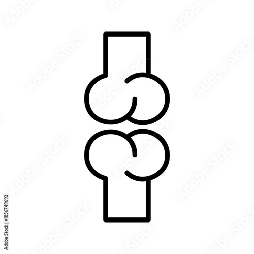bones joints graphic icon vector