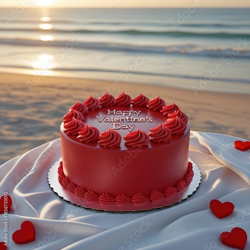 red valentines day cake