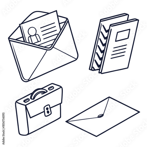 Office stationery items