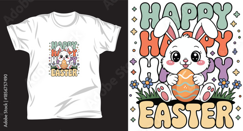 Rabbit graphic vector t shirt design print