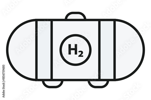 Alkaline Electrolyzer Icon – Hydrogen Production by Water Electrolysis