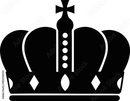 Regal crown with cross