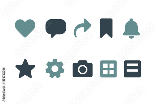 Social media icons on a textured background