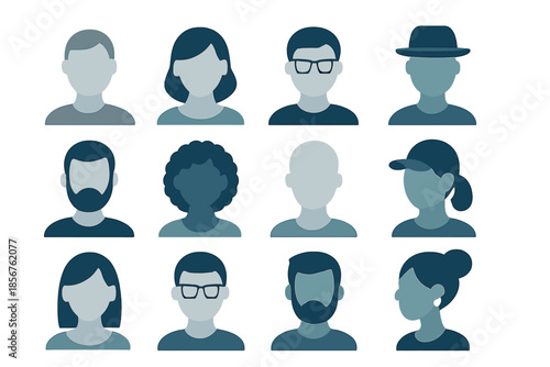 Diverse Group of People Avatars