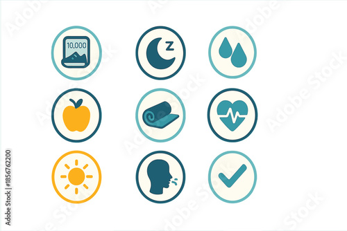 Healthy Lifestyle Icons