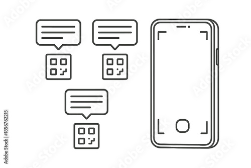 Smartphone and notification icons