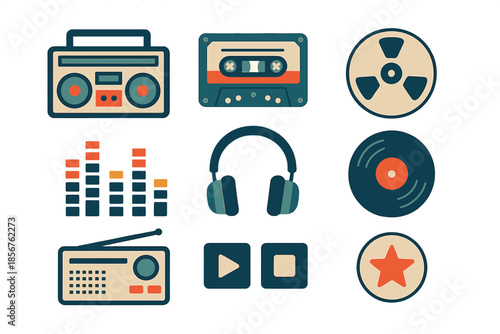 Retro Music Icons Collection