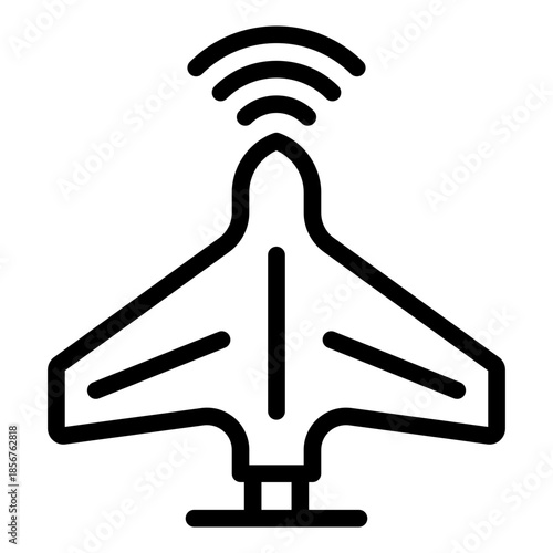 aerial vehicle icon vector
