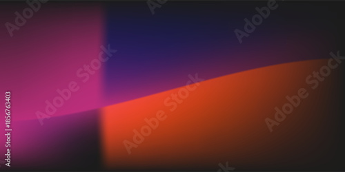 Abstract gradient background with orange and red hues and a dark curved shadow across the image area