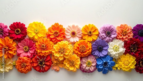 Wallpaper Mural Blumen in Regenbogenfarben Torontodigital.ca