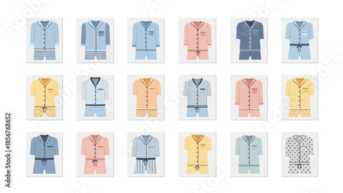 Variety of Pajama Sets A Colorful Collection for Sleepwear and Comfort