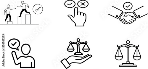 Illustrations of concepts and actions