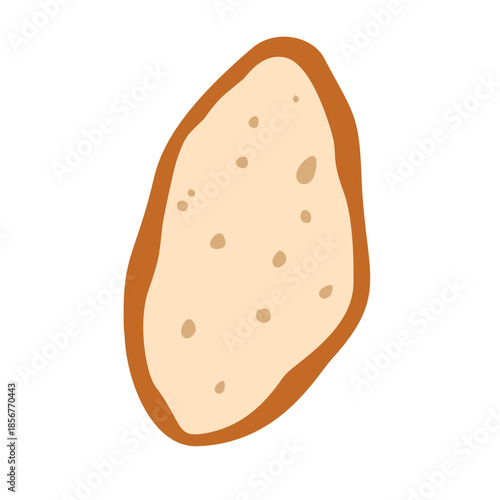 Sliced ​​French baguette