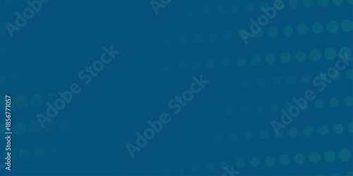 Halftone gradient dots background vector illustration. Blue green dark dotted, blue light halftone texture.  Retro abstract print. Geometric spots duotone cover. The geometric abstract pattern .