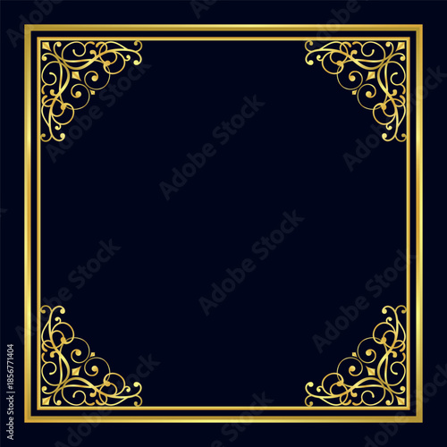 Elegant Golden Ornate Frame