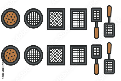 Waffle Making Tools and Ingredients