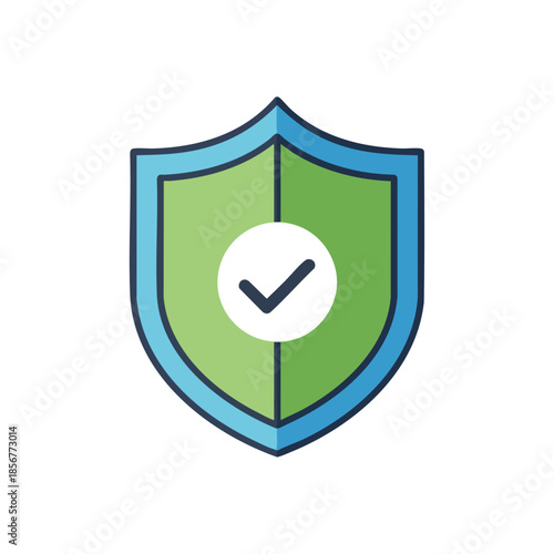 A shield icon with check mark inside, suggesting security or approval