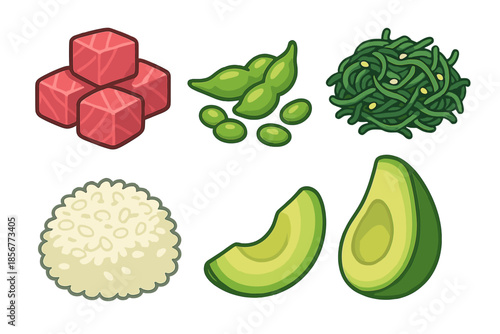 Poke Bowl Ingredients
