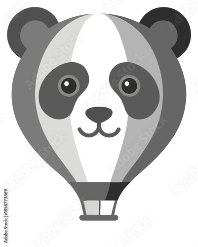 hot air balloon, balloon, animals, bear, lion, panda, fox, chick, sky, flying, colorful, shapes, collection, kids, party, travel, adventure, decoration, faces, smile
