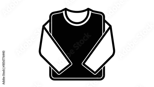 Black and White Sweater Illustration.