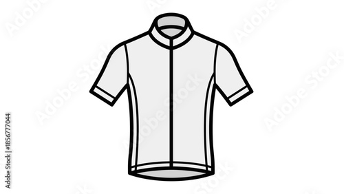 Cycling Jersey Illustration Simple Design.