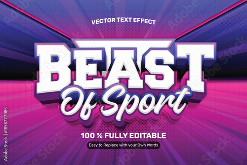 E-Sport Gaming Vector Text Effect