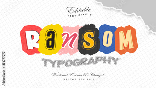 Ransom Typography Text Effect