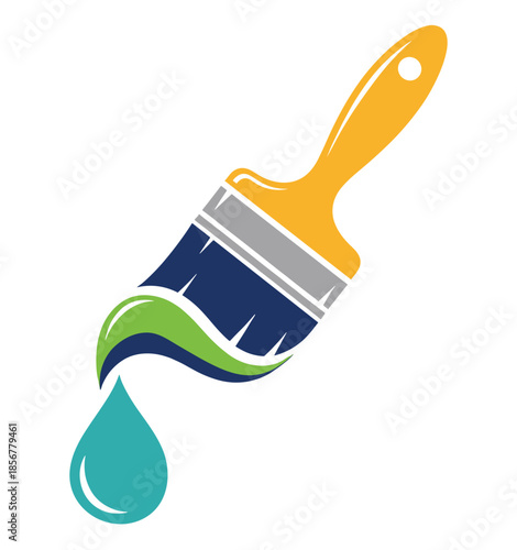 paint brush vector illustration