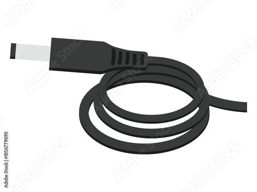 Hand Drawn DC Power Cable Connector
