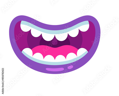 monster, mouth, teeth, tongue, fangs, scary, cartoon, creatures, faces, expressions, colorful, spooky, halloween, funny, jaws, smiles, growl, fantasy, characters, illustration