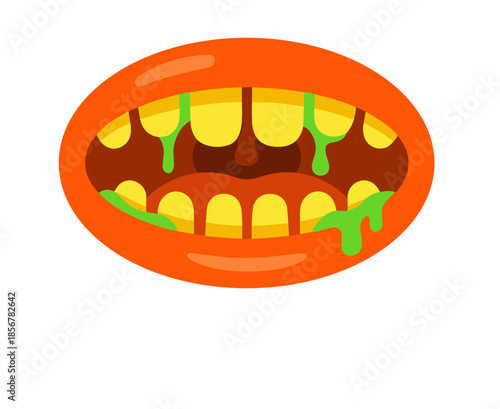 monster, mouth, teeth, tongue, fangs, scary, cartoon, creatures, faces, expressions, colorful, spooky, halloween, funny, jaws, smiles, growl, fantasy, characters, illustration