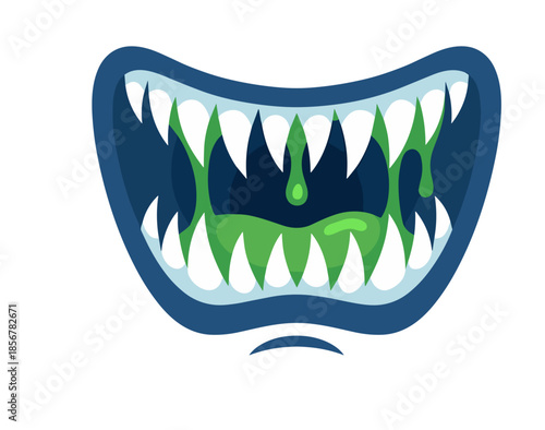 monster, mouth, teeth, tongue, fangs, scary, cartoon, creatures, faces, expressions, colorful, spooky, halloween, funny, jaws, smiles, growl, fantasy, characters, illustration