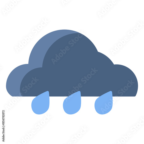 Drizzle vector icon. Weather icon flat style. perfect use for logo, presentation, website, and more. modern icon design color style 