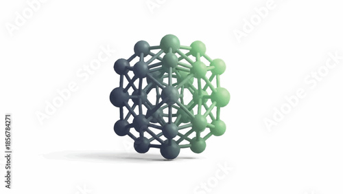 Vibrant gradient 3D abstract network structure symbolizing interconnected data, technology, and complex systems, representing innovation, future concepts, and modern digital connectivity