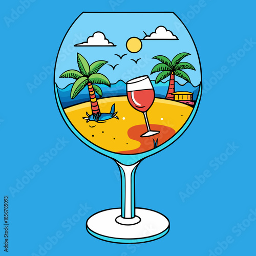 cocktail on the beach