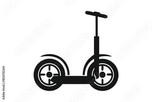 segway silhouette line art vector illustration