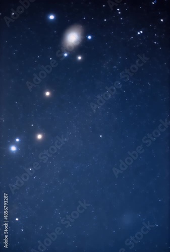 Cosmic Vistas: Glowing Stars and Celestial Nebulas in Deep Space