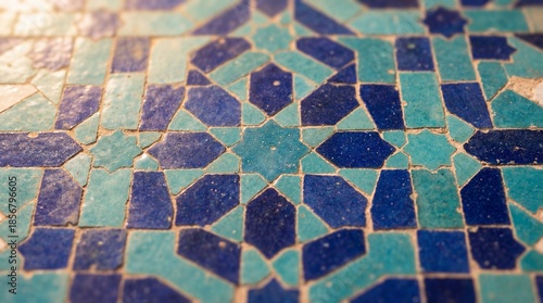 A vibrant, symmetrical geom...