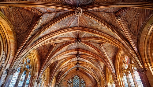 elaborate fan vaulting and carved archway of the de la warr chantry chapel in st mary and st blaise church boxgrove priory