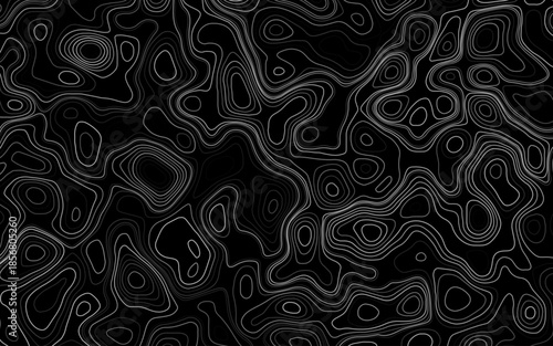 Abstract topographic contours map background. Topography lines and circles background. Topographic map Patterns. 